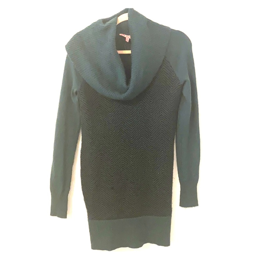 Candie’s cowl neck sweater dress